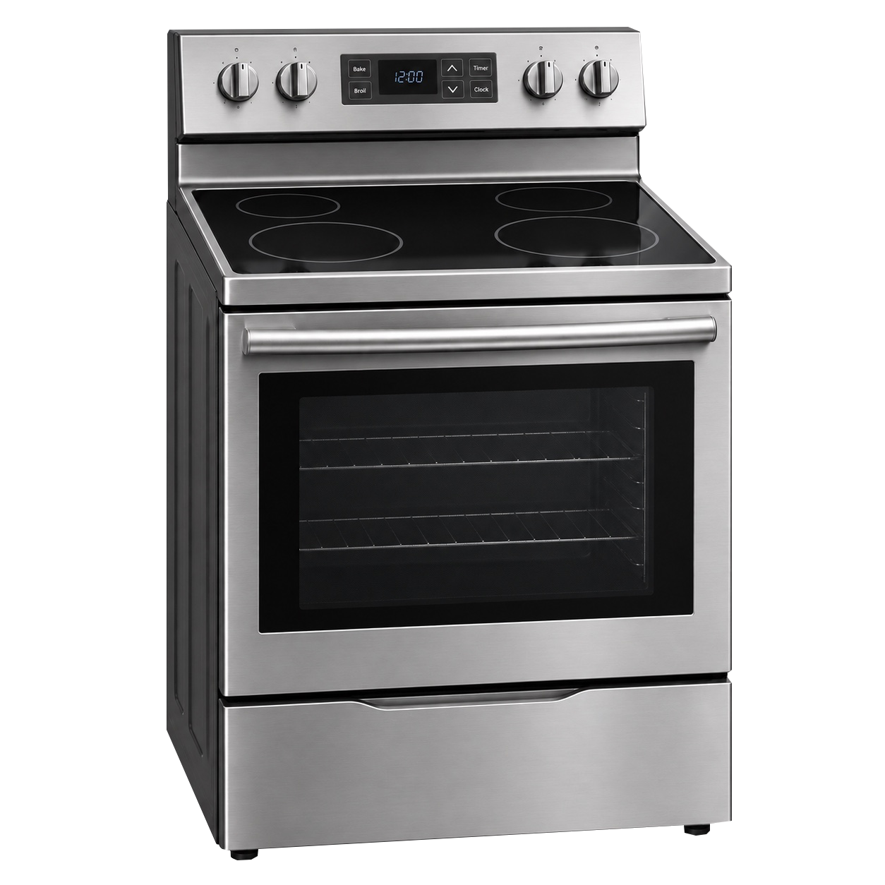 Stainless steel kitchen range and oven