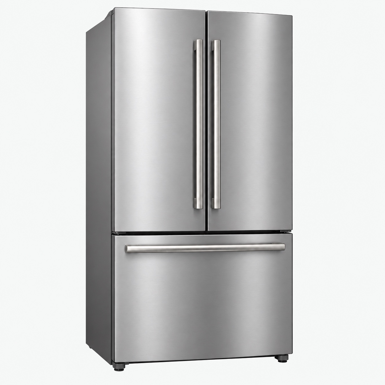 Stainless steel French-door refrigerator